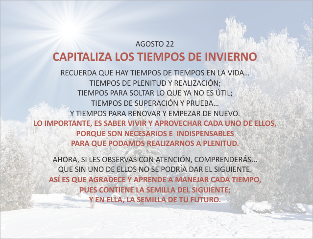 Capitaliza los tiempos de invierno